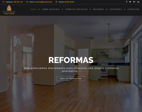 proyecto desarrollo web invertical